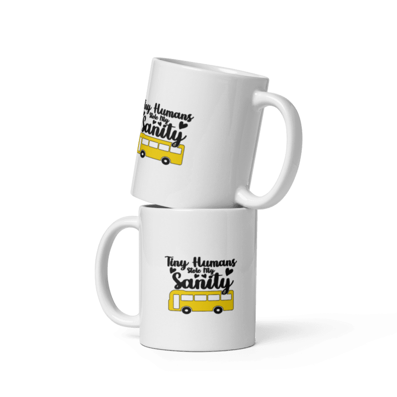 Tiny Humans Stole My Sanity – Double-Sided Ceramic Mug