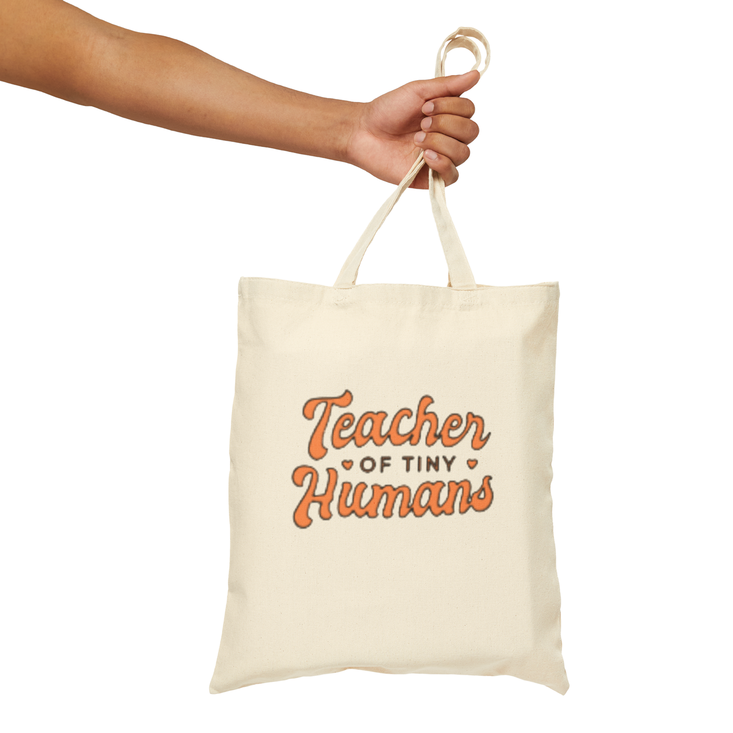 Teacher of Tiny Humans Canvas Tote — Cute Teacher Gift Tote Bag