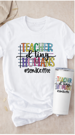 Coffee Teachers Bundle – Signature Shirt + Matching Tumbler